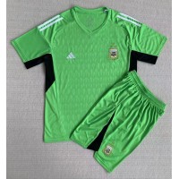 Argentina Målmand Hjemmebanesæt Børn VM 2022 Kortærmet (+ Korte bukser)
